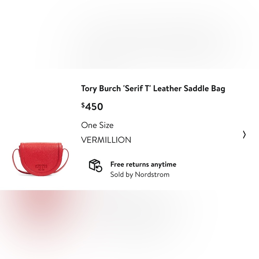 TORY BURCH | RED | SADDLE BAG